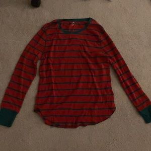 Long sleeve red and green Old Navy top